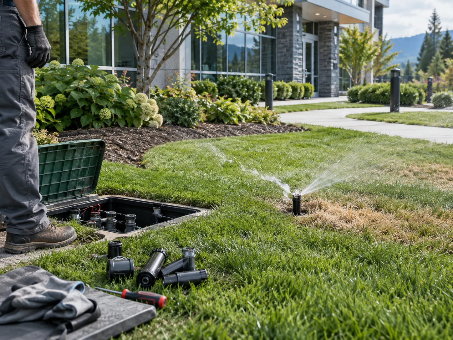 Professional commercial irrigation system maintenance and sprinkler repairs in Port Coquitlam